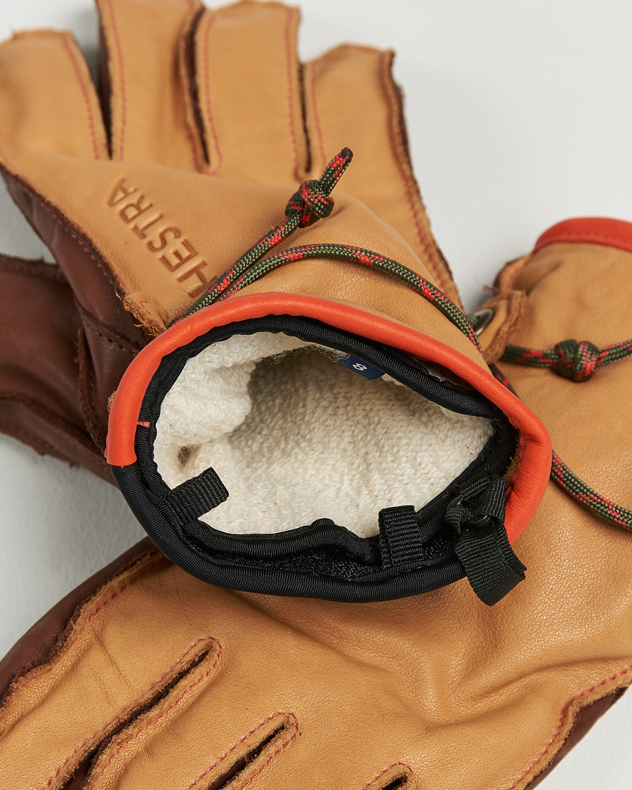 Uomini | Hestra | Hestra | Wakayama Leather Ski Glove Cognac/Brown