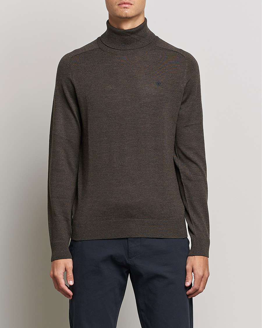 Uomini |  | Morris | Merino Rollneck Dark Brown Melange