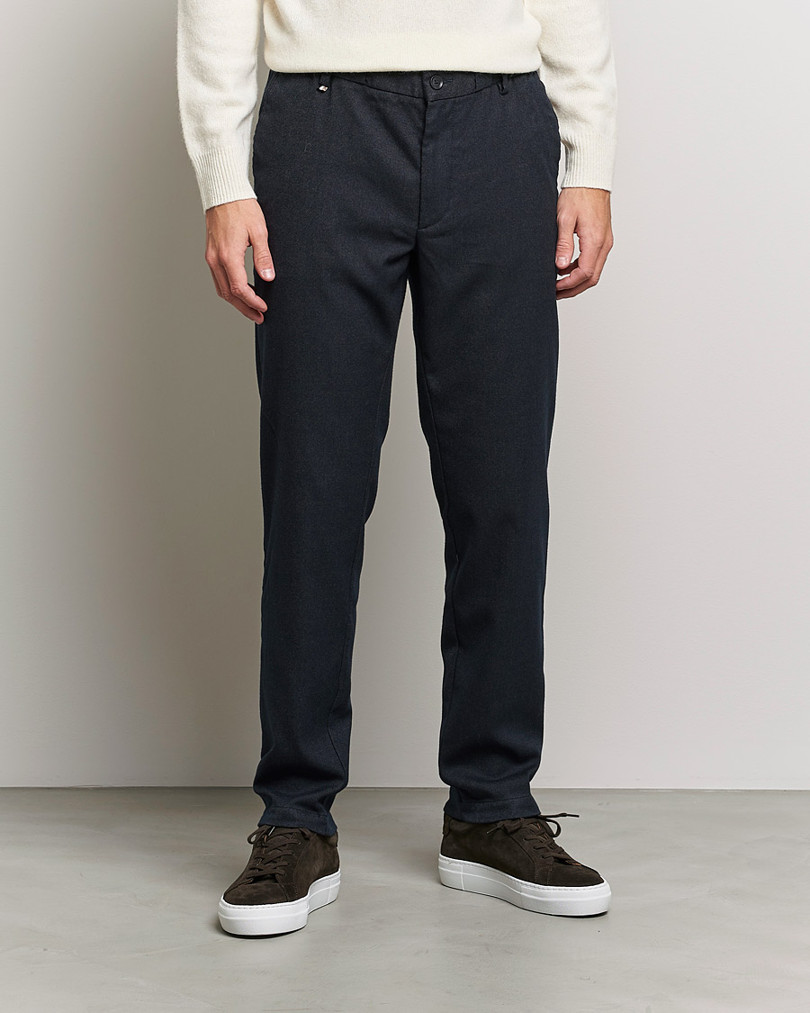 Uomini | Pantaloni | BOSS BLACK | BOSS Kane Drawstring Trousers Dark Blue