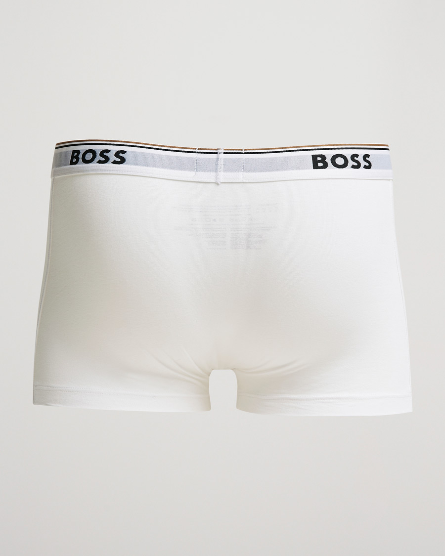 Uomini | Biacheria intima | BOSS BLACK | 3-Pack Trunk Boxer Shorts White