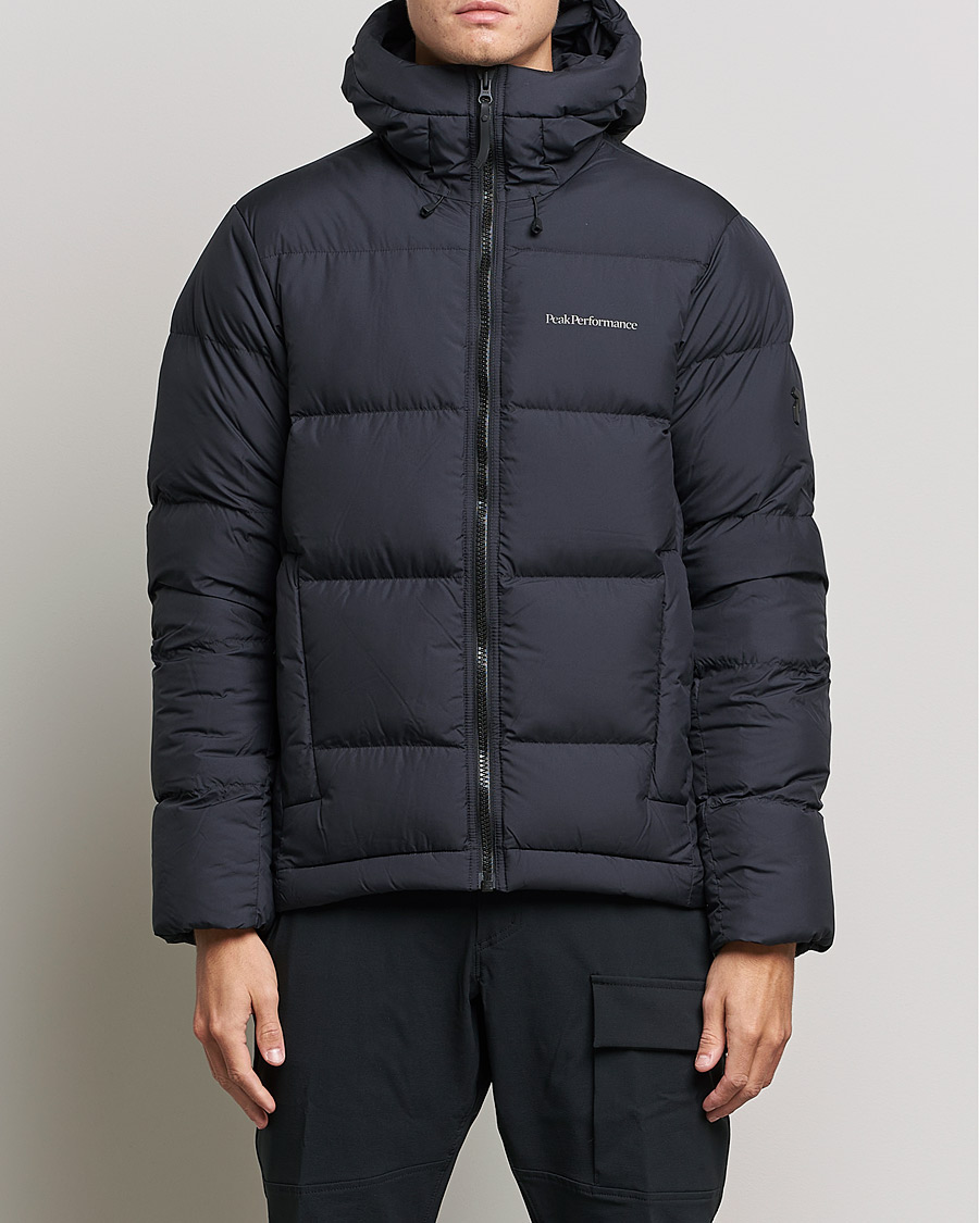 Uomini |  | Peak Performance | Rivel Down Hooded Jacket Black