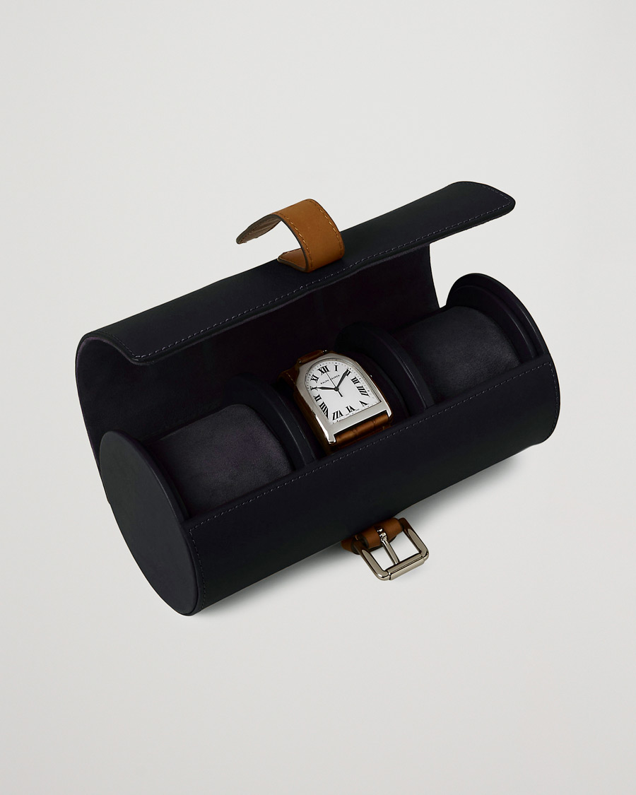 Uomini |  | Ralph Lauren Home | Toledo Leather Watch Case Navy