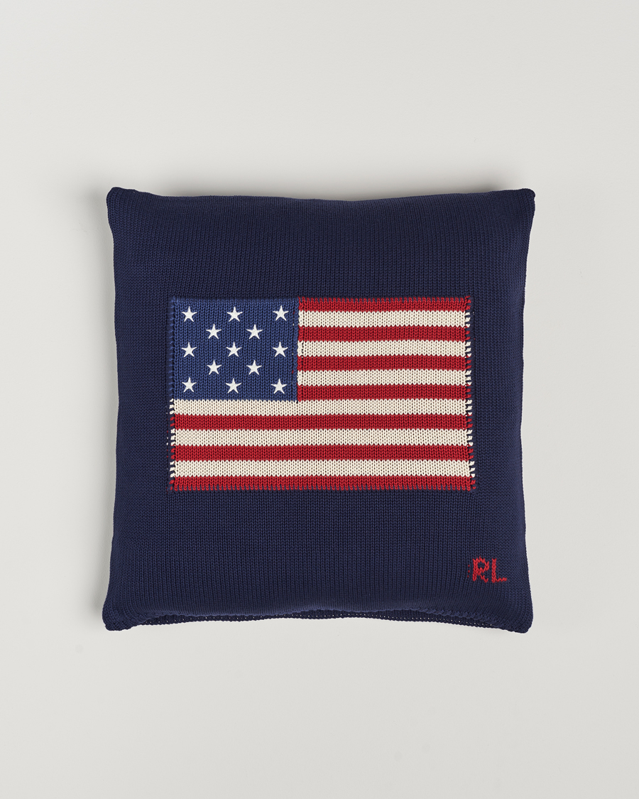 Uomini | Casa | Ralph Lauren Home | RL Flag 50x50 cm Throw Pillow Navy