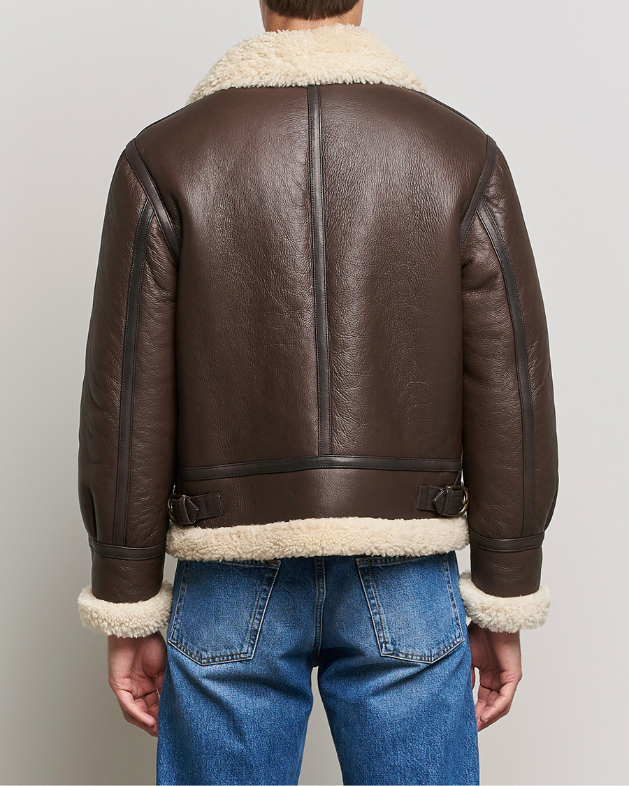 Uomini | Giacche | GANT | The Shearling Jacket Rich Brown