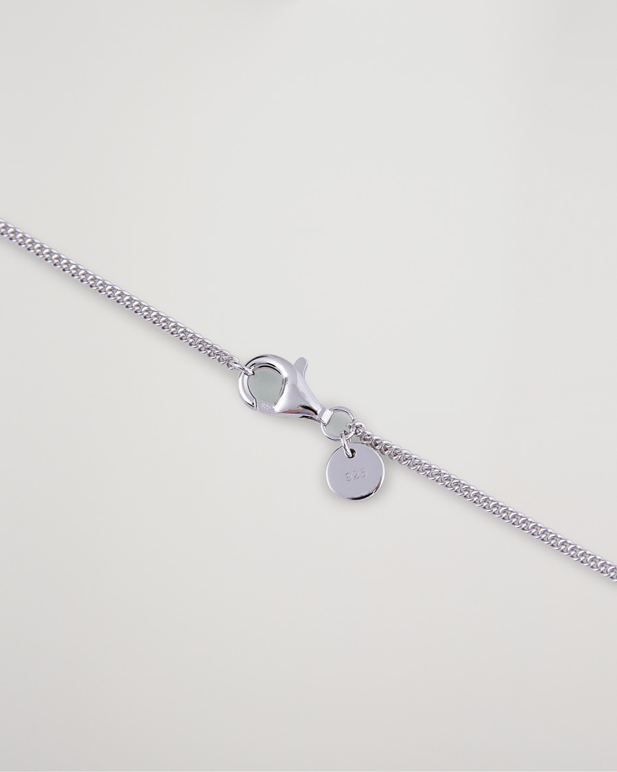 Uomini |  | Tom Wood | Curb Chain Slim Necklace Silver