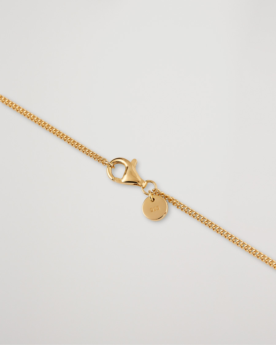 Uomini |  | Tom Wood | Curb Chain Slim Necklace Gold