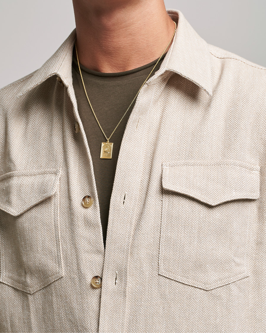 Uomini | Tom Wood | Tom Wood | Tarot Strength Pendant Necklace Gold