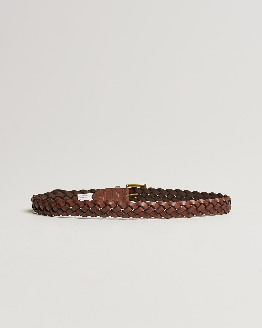 Uomini | Cinture in tessuto | Polo Ralph Lauren | Wide Braided Belt Polo Brown