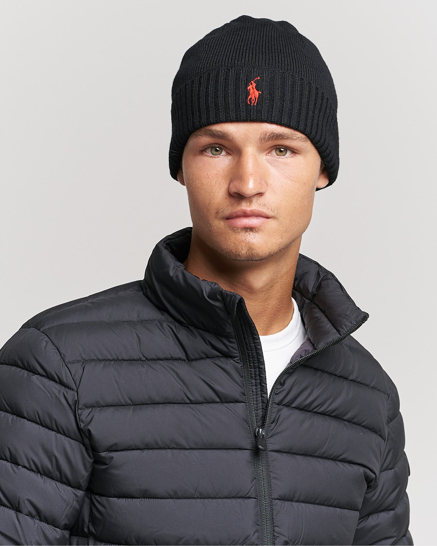 Uomini |  | Polo Ralph Lauren | Merino Beanie Polo Black