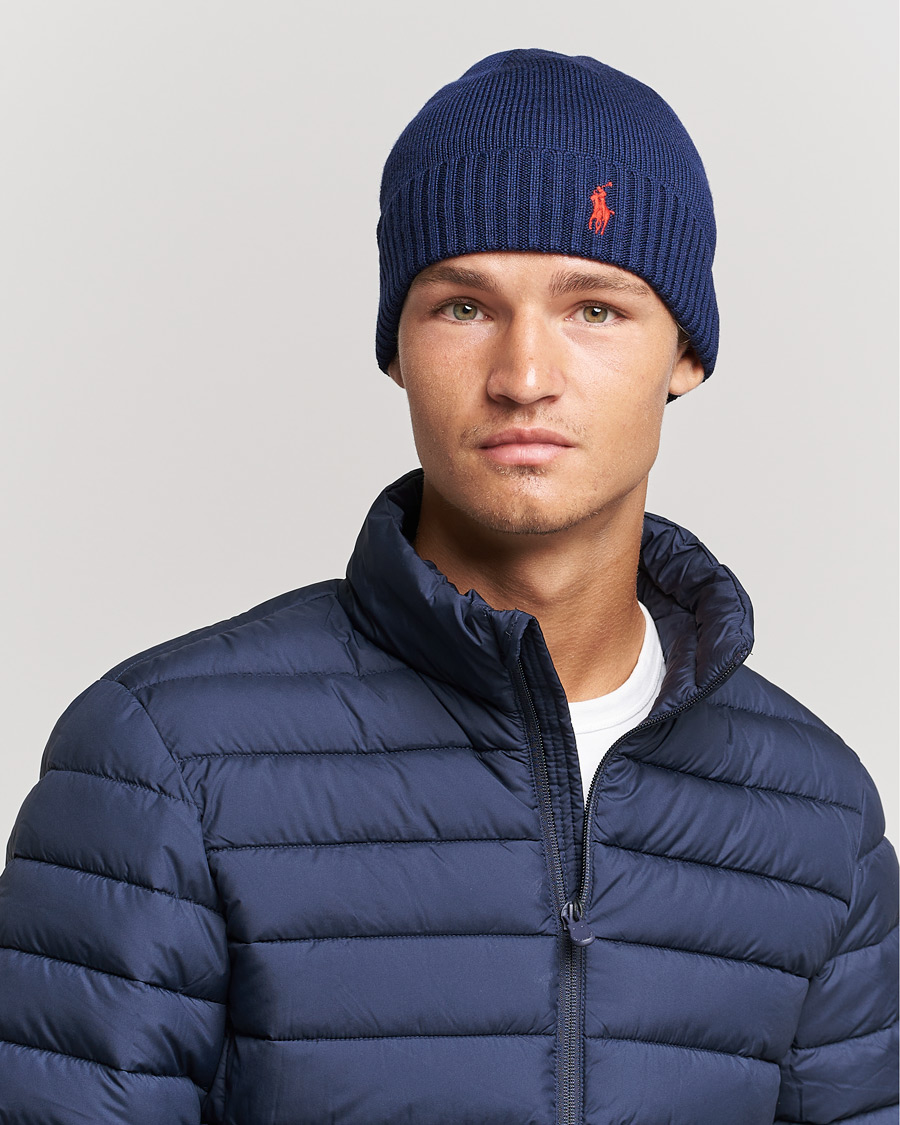 Uomini |  | Polo Ralph Lauren | Merino Beanie Hunter Navy