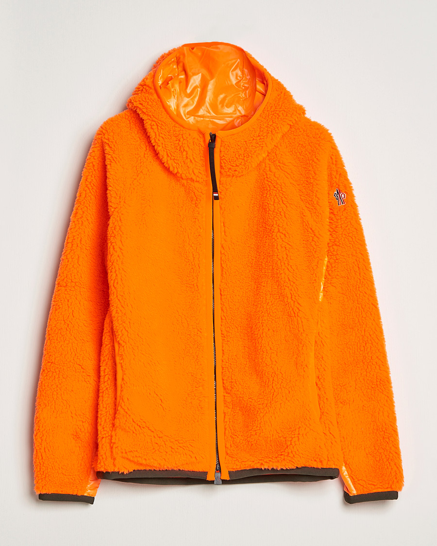 Uomini | Maglieria | Moncler Grenoble | Teddy Fleece Cardigan Orange