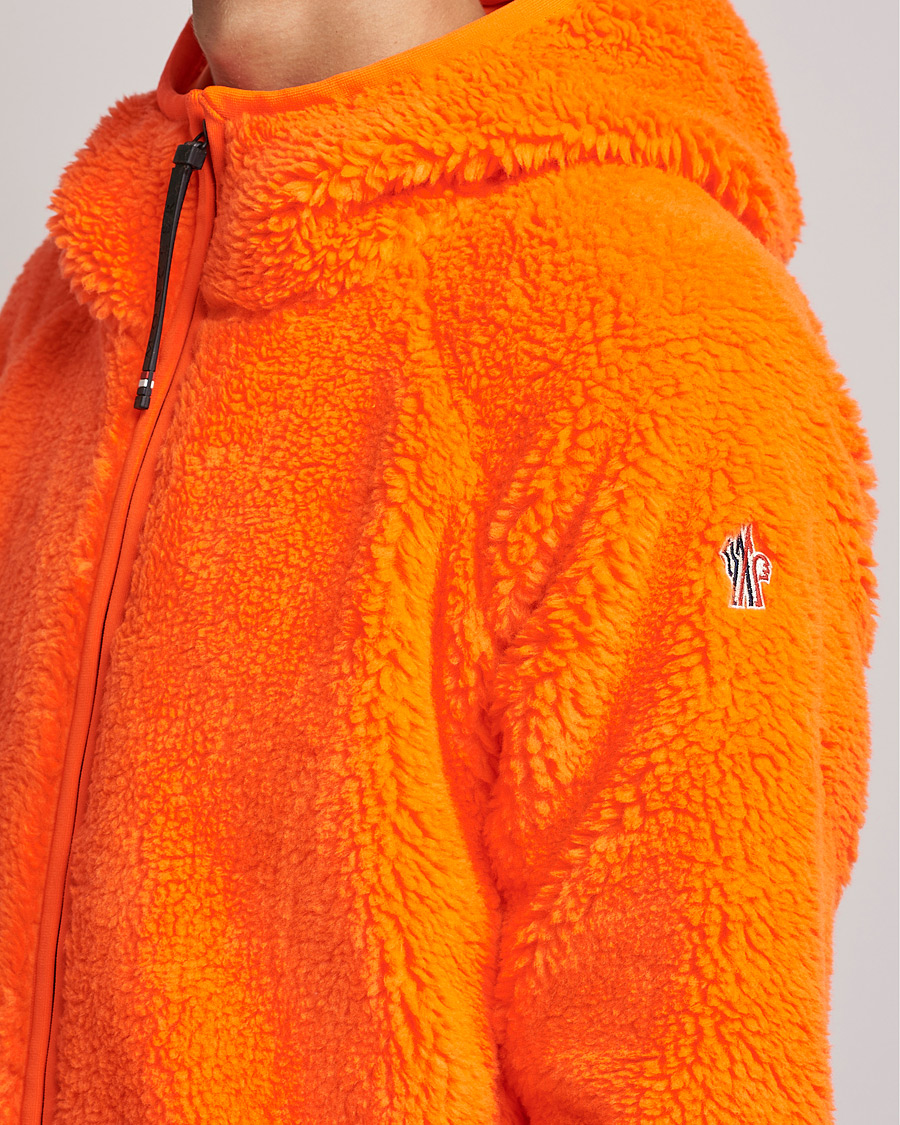 Uomini | Maglieria | Moncler Grenoble | Teddy Fleece Cardigan Orange