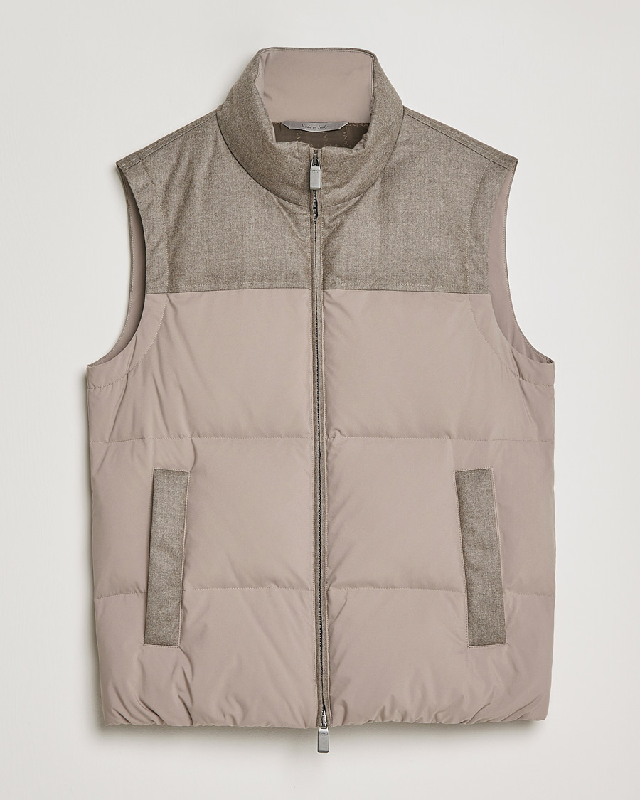 Uomini | Giacche | Canali | High Performance Down Vest Beige
