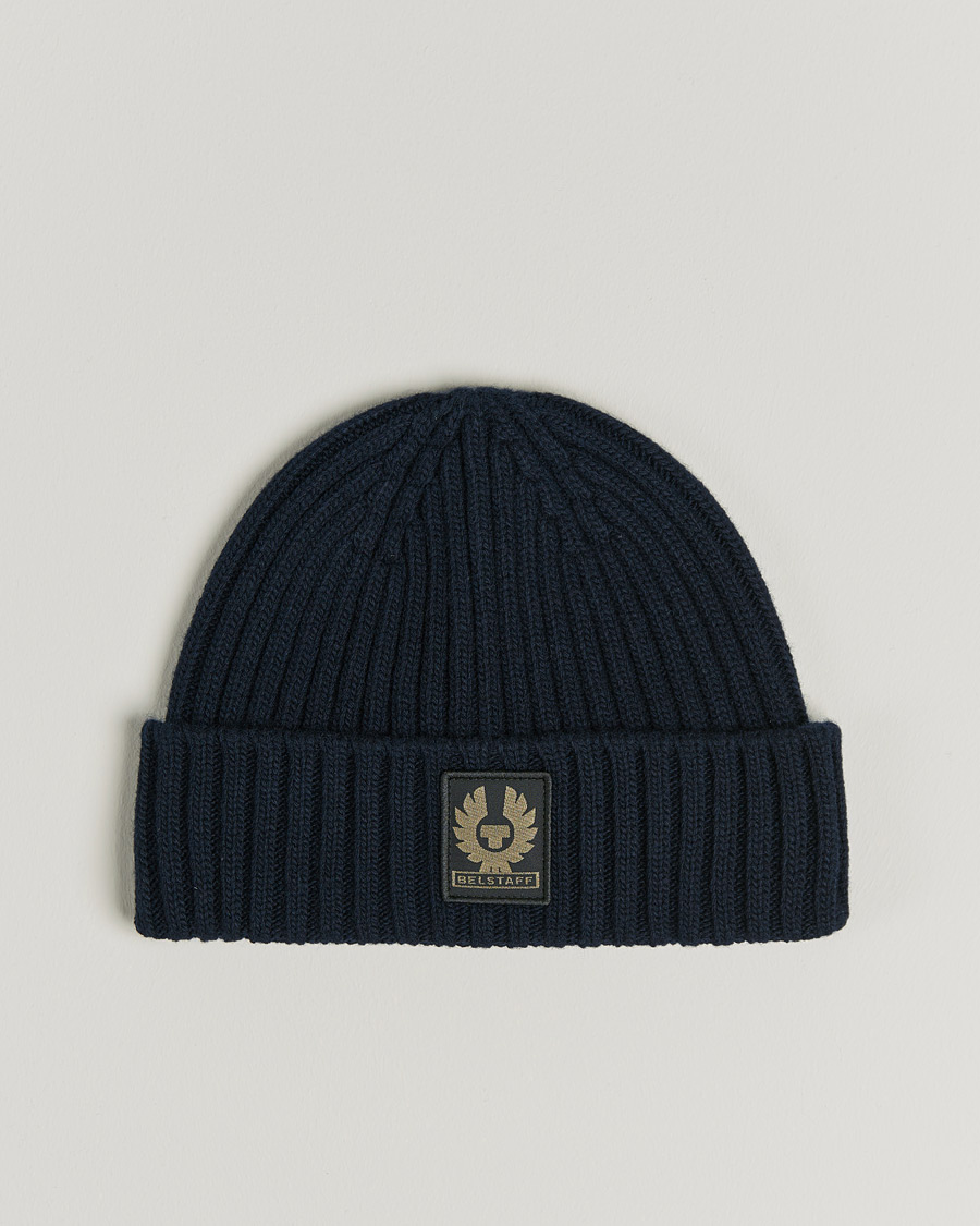 Uomini | Belstaff Watch Wool Beanie Dark Navy | Belstaff | Watch Wool Beanie Dark Navy