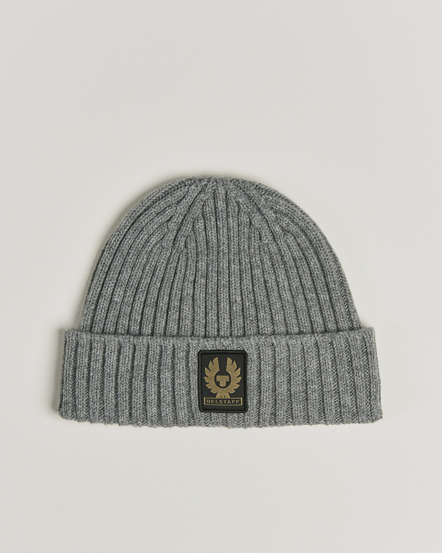 Uomini | Belstaff Watch Wool Beanie Pale Grey Melange | Belstaff | Watch Wool Beanie Pale Grey Melange