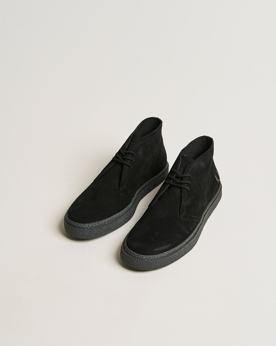 Uomini | Stivali da deserto | Fred Perry | Hawley Suede Chukka Boot Black