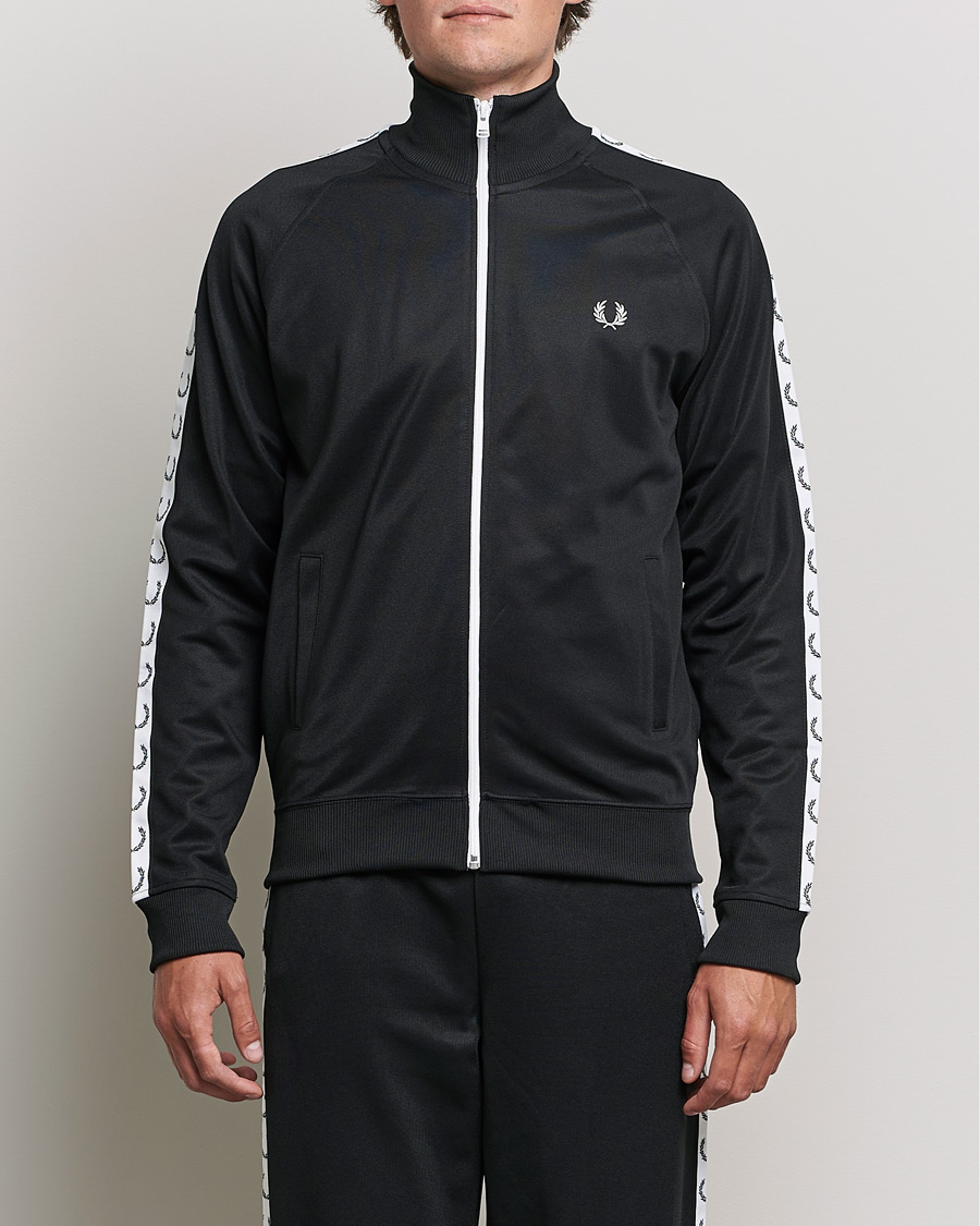 Uomini | Maglieria | Fred Perry | Taped Track Jacket Black