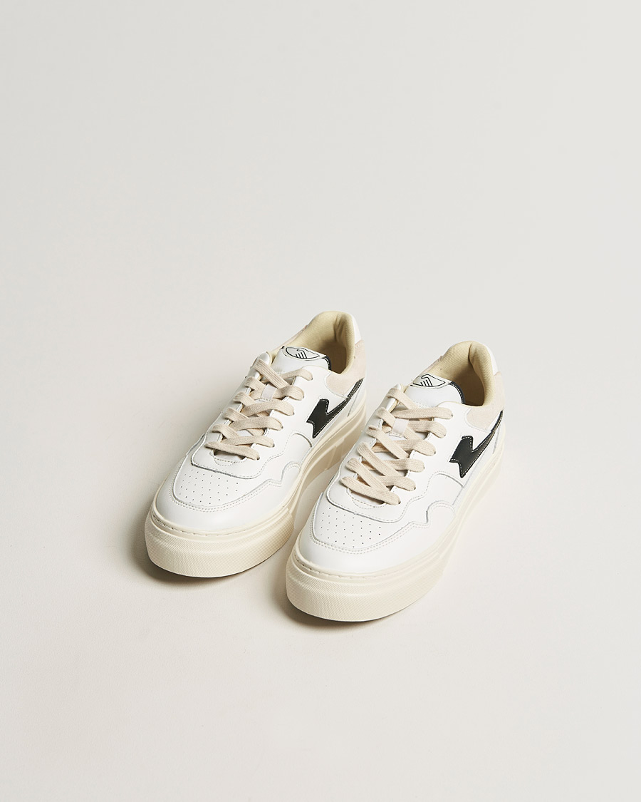 Uomini | Stepney Workers Club | Stepney Workers Club | Pearl S-Strike Leather Sneaker White Black