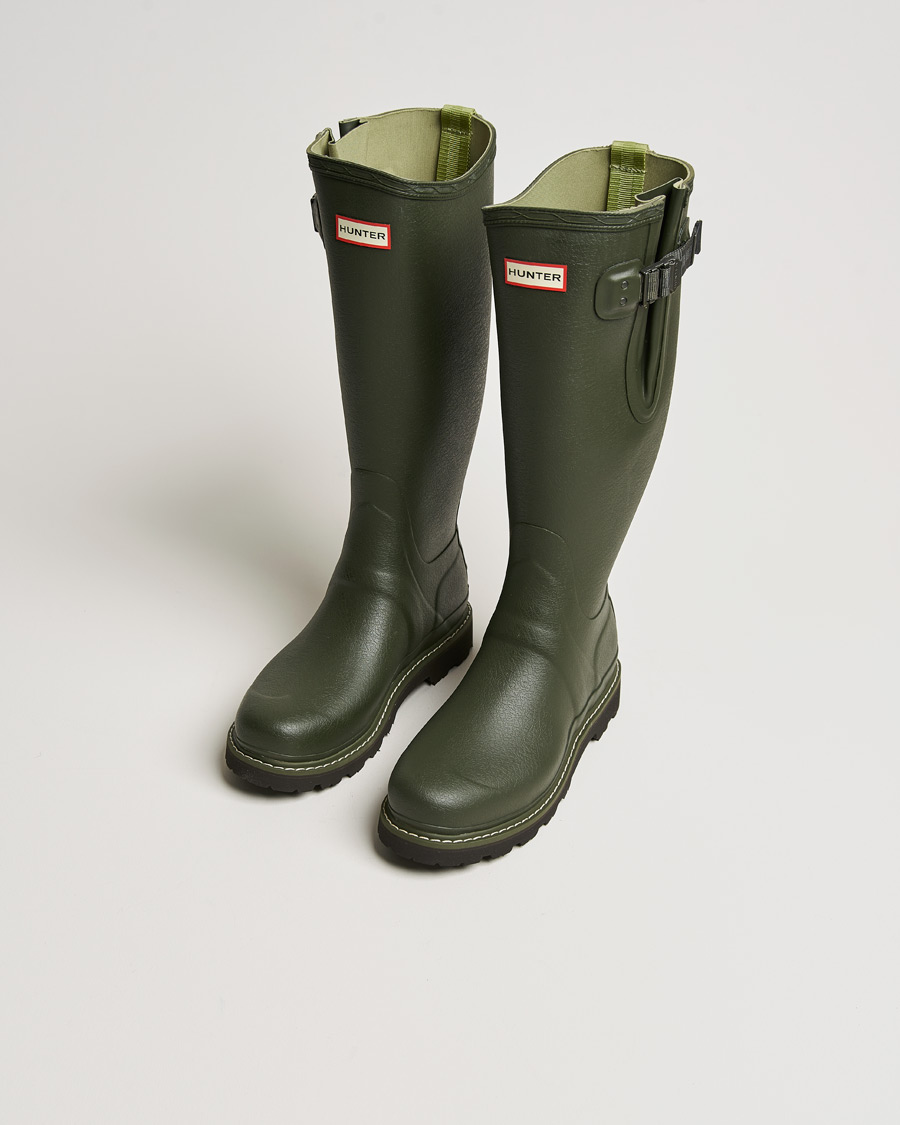 Uomini |  | Hunter Boots | Hunter Balmoral Commando Sole Boot Dark Olive