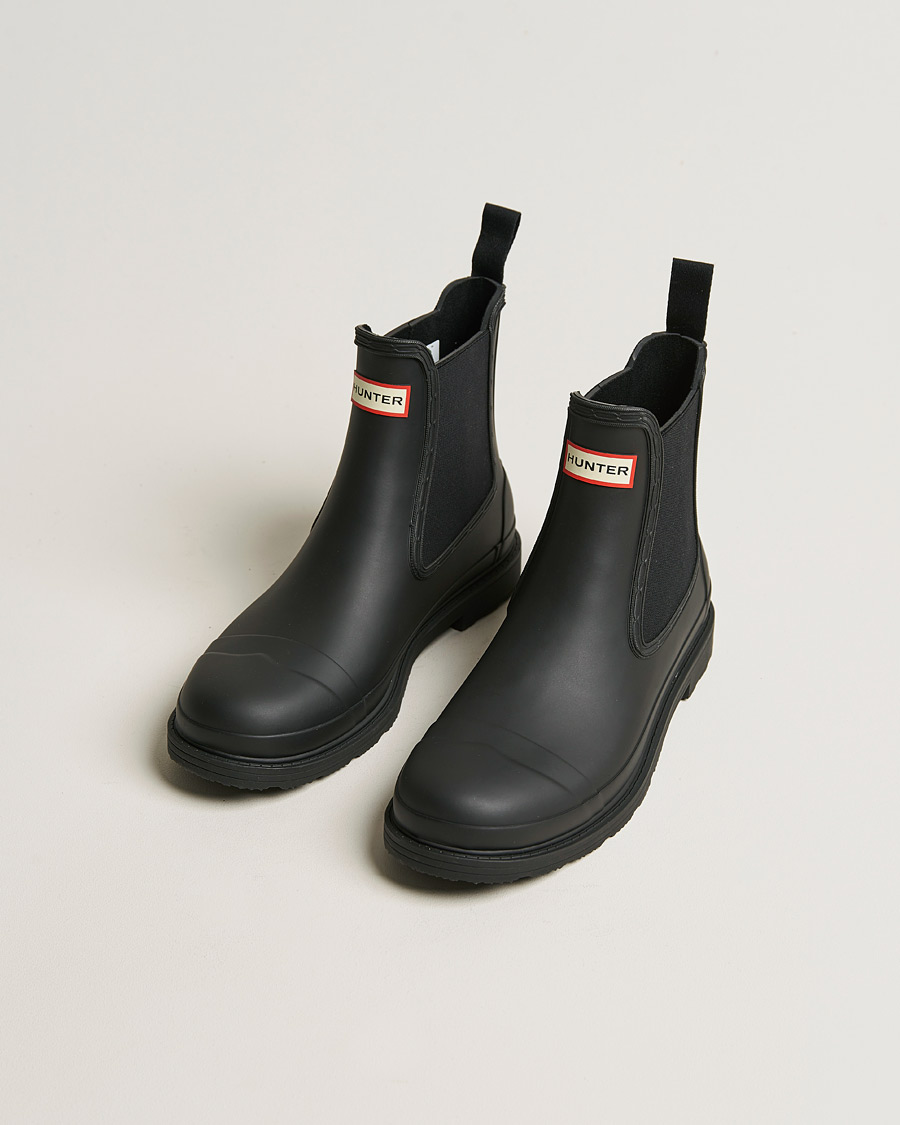 Uomini | Soprascarpe | Hunter Boots | Hunter Commando Chelsea Boot Black