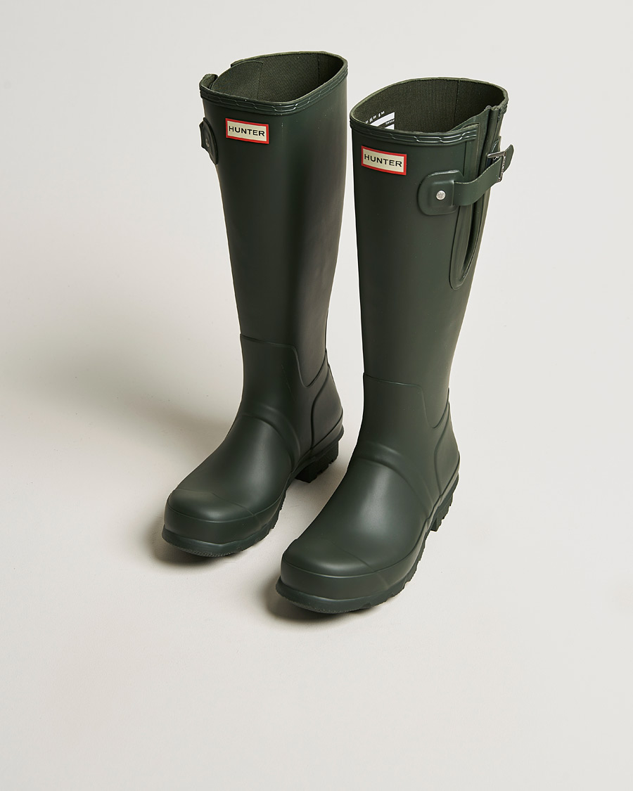 Uomini | Soprascarpe | Hunter Boots | Hunter Original Tall Side Adjustable Boot Dark Olive