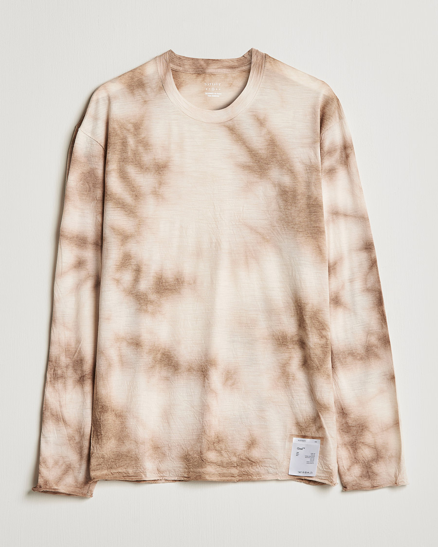 Uomini | T-shirt | Satisfy | CloudMerino Long Sleeve T-Shirt Thrush Batik
