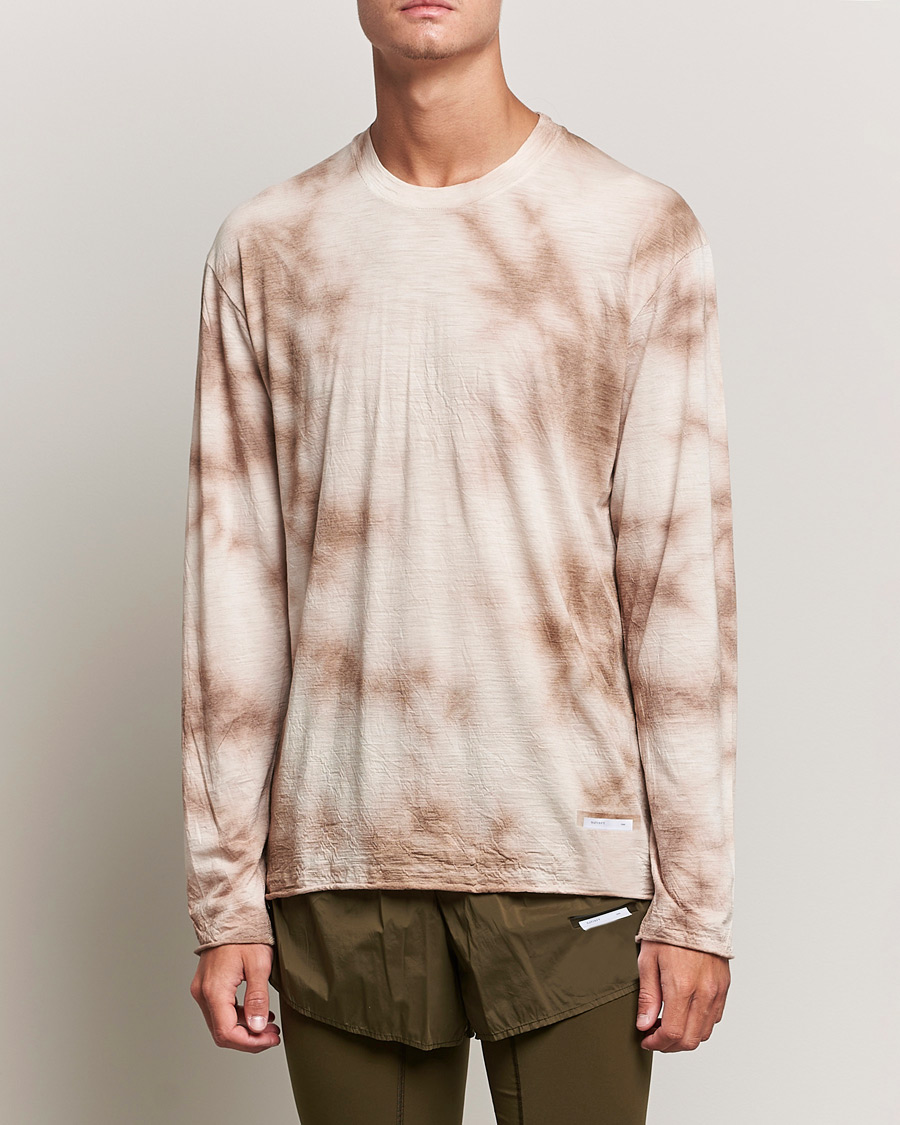Uomini | T-shirt | Satisfy | CloudMerino Long Sleeve T-Shirt Thrush Batik