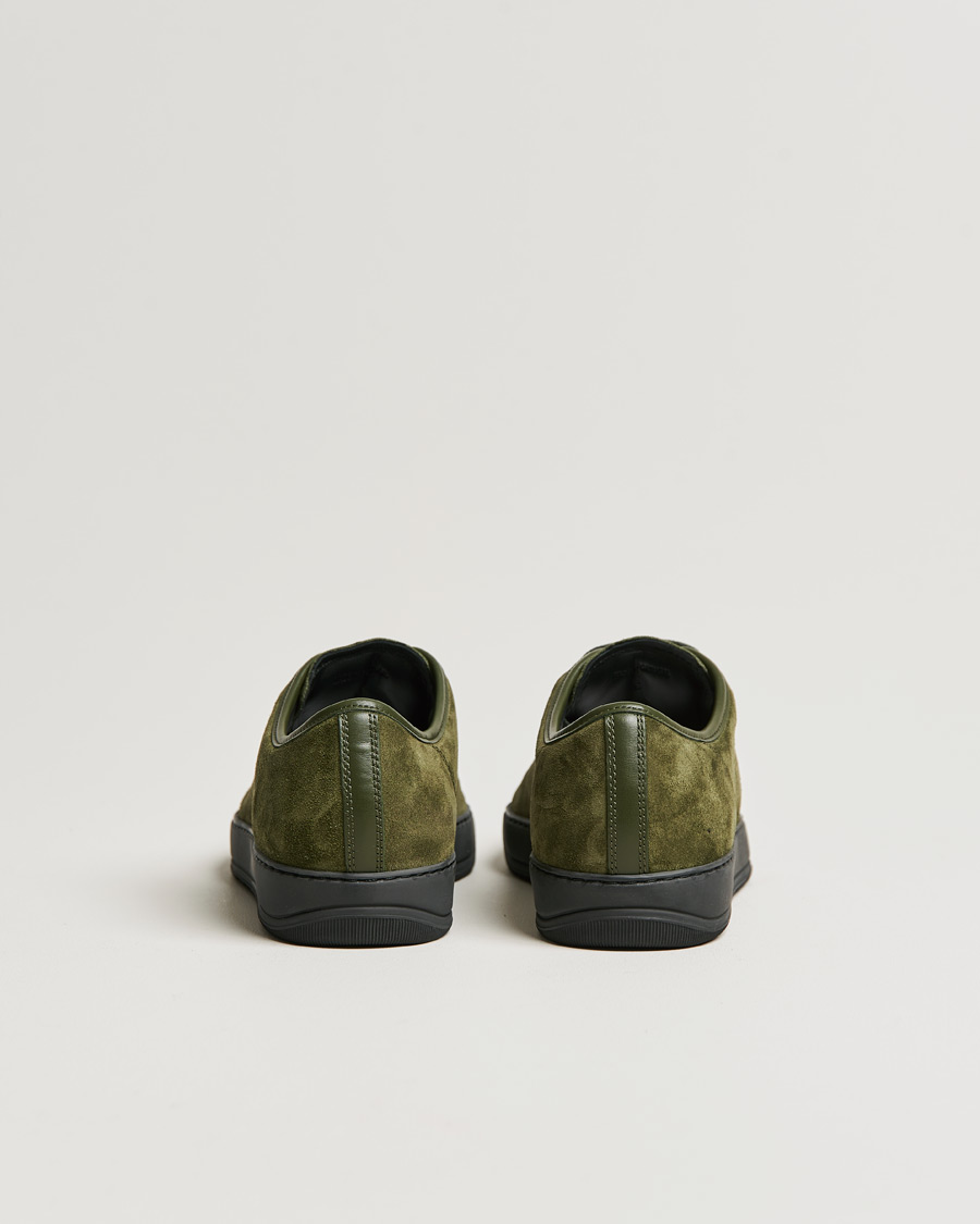 Uomini | Lanvin Patent Cap Toe Sneaker Khaki | Lanvin | Patent Cap Toe Sneaker Khaki
