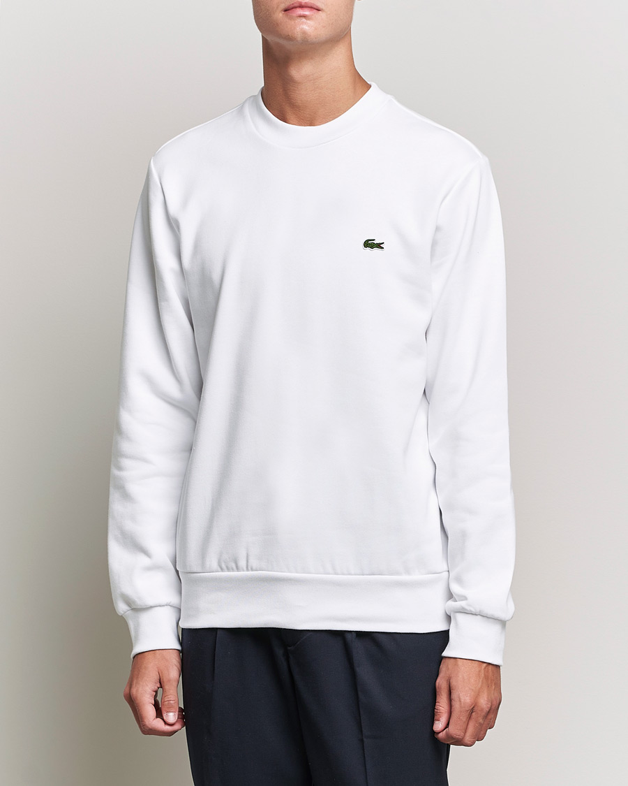 Uomini | Abbigliamento | Lacoste | Crew Neck Sweatshirt White