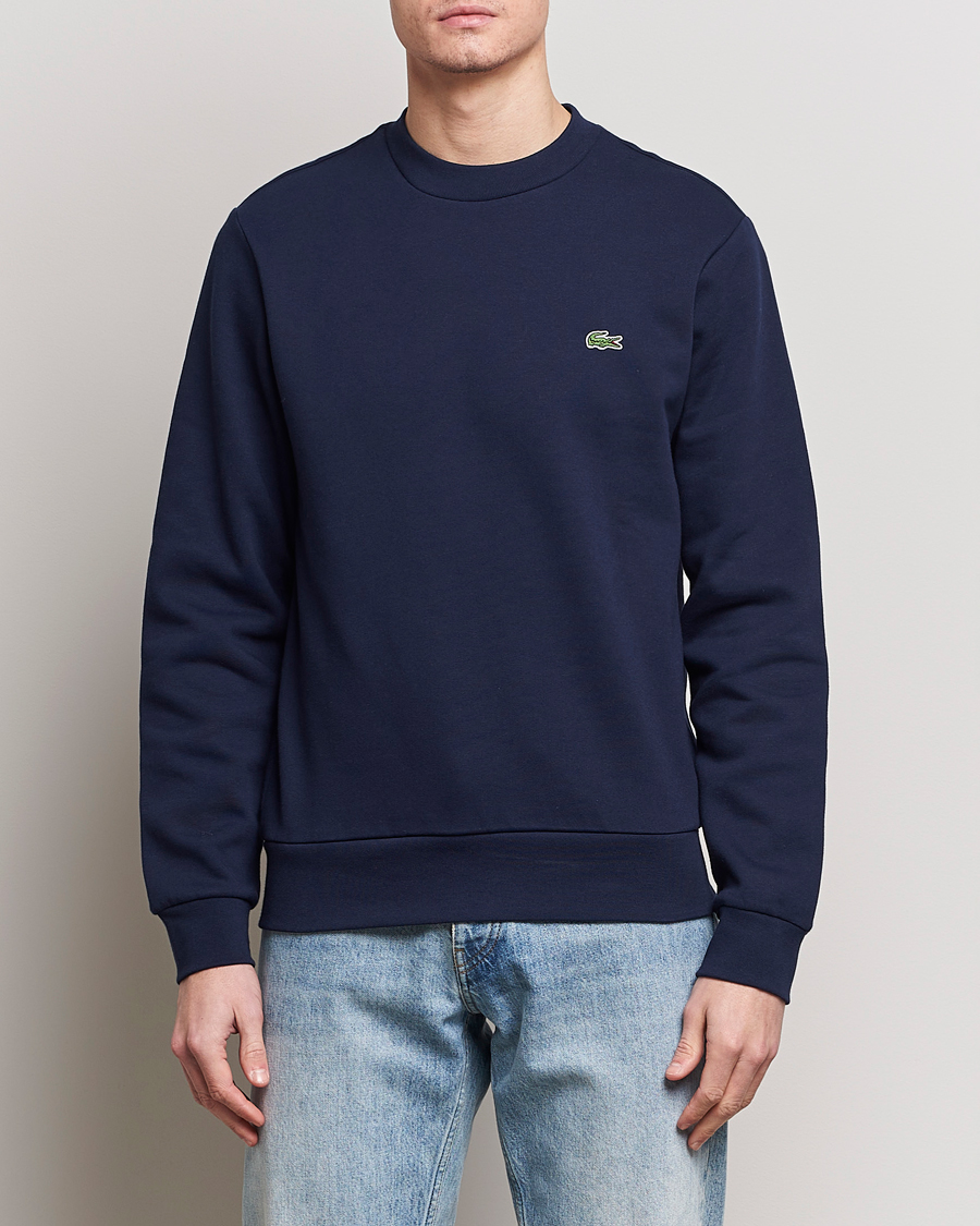 Uomini |  | Lacoste | Crew Neck Sweatshirt Navy