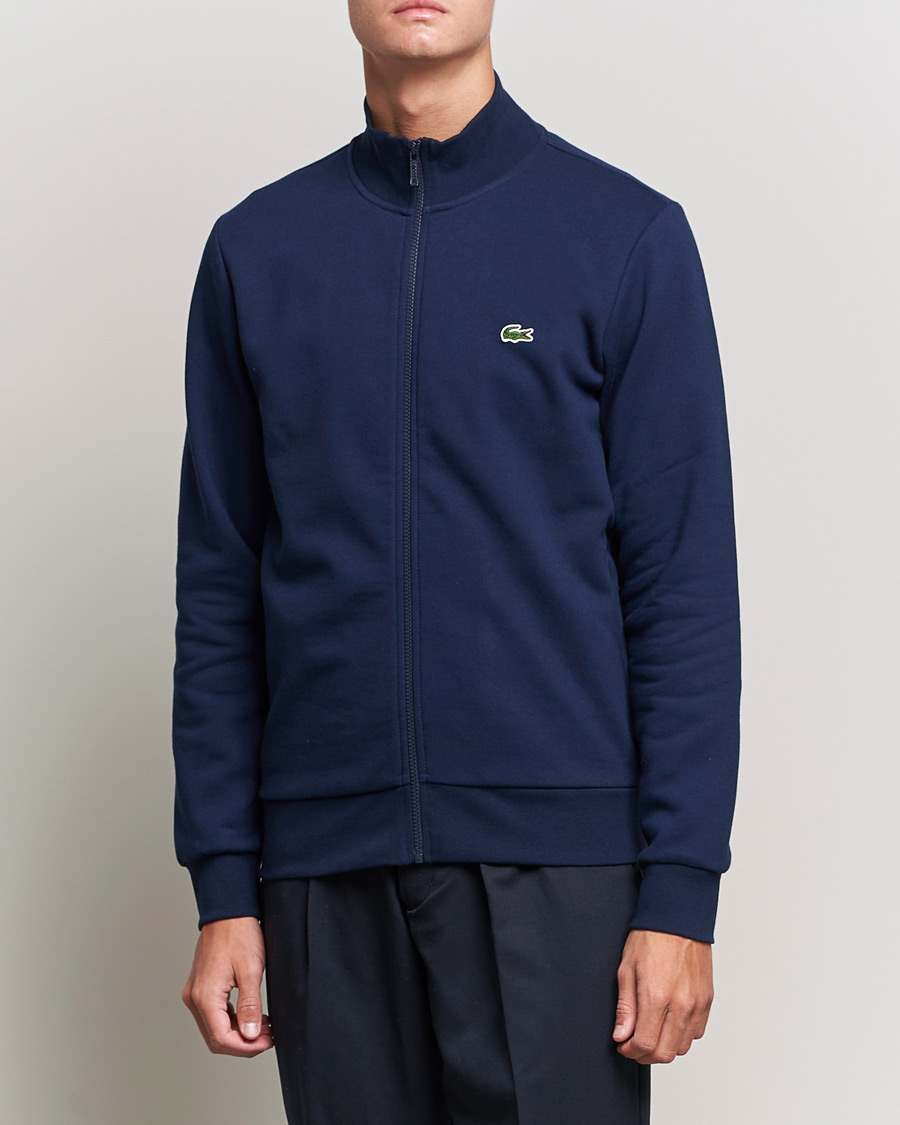 Uomini |  | Lacoste | Full Zip Sweater Navy