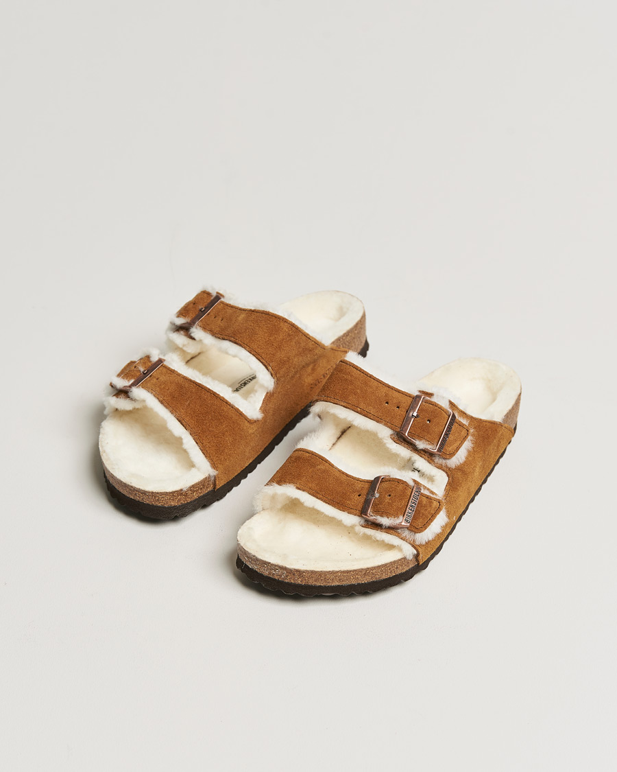 Uomini | Sandali & Diapositive | BIRKENSTOCK | Arizona Classic Footbed Shearling Mink Suede