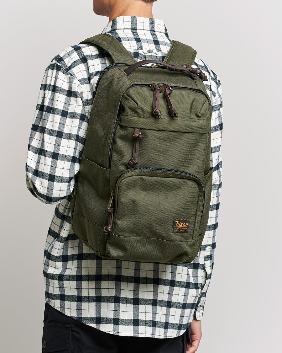 Uomini | Zaini | Filson | Dryden Cordura Nylon Backpack Otter Green