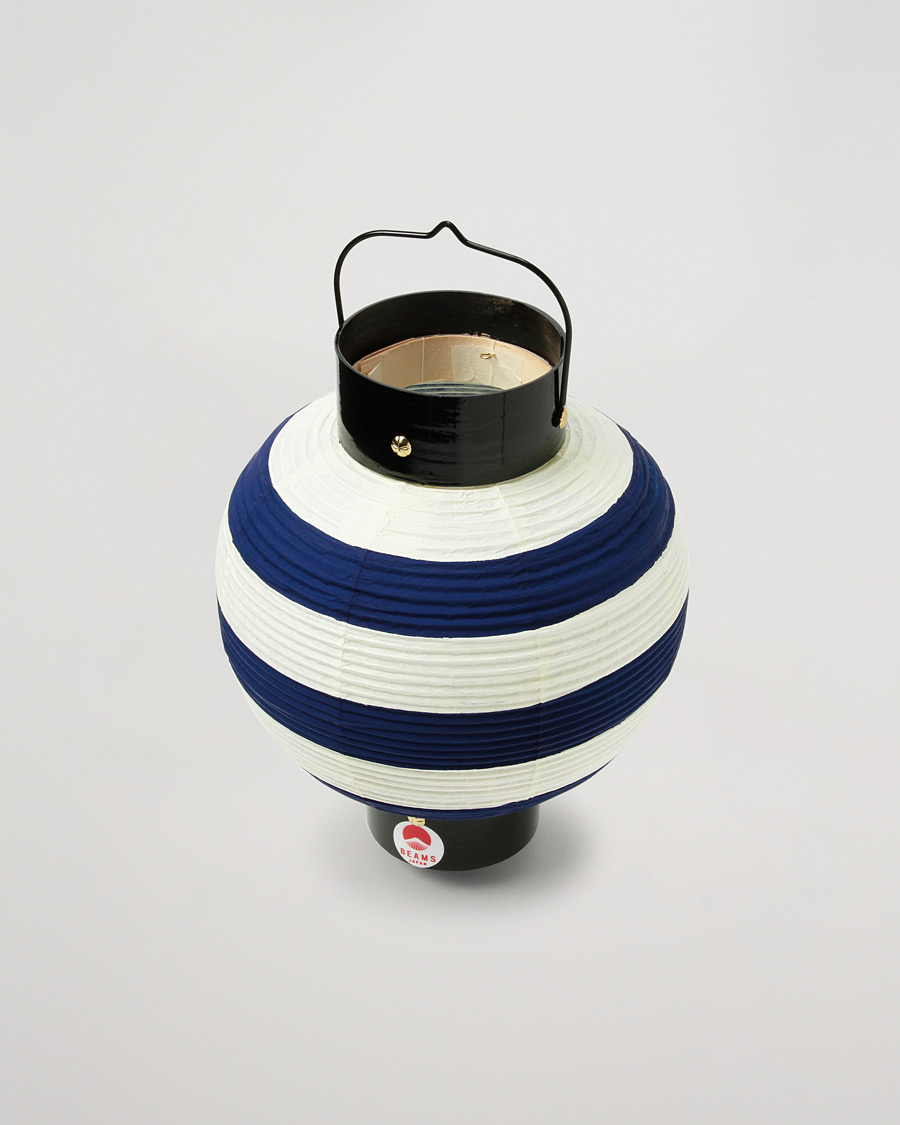 Uomini | Decorazioni | Beams Japan | Striped Paper Lantern Indigo