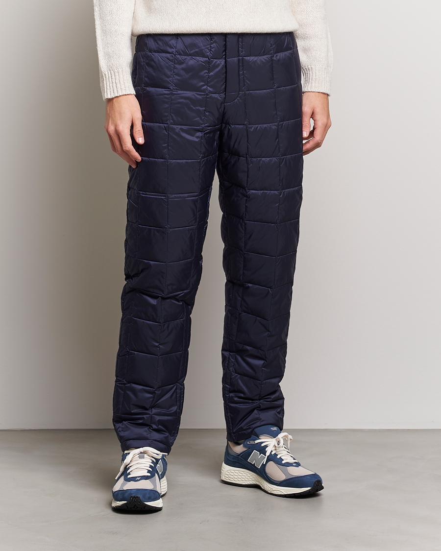 Uomini | Pantaloni funzionali | TAION | Regular Straight Down Pants Navy