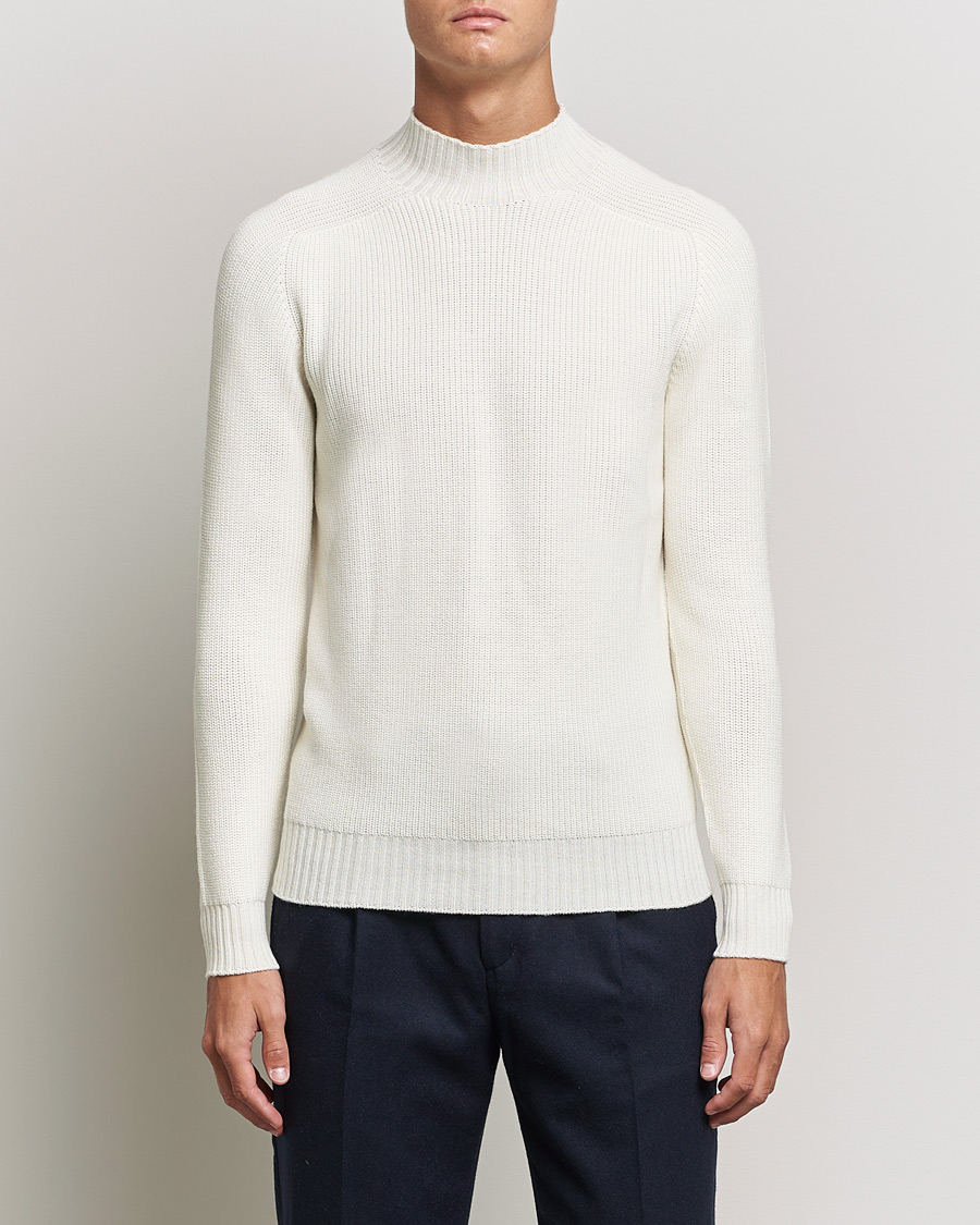 Uomini |  | Gran Sasso | Rainwool Mock Neck White