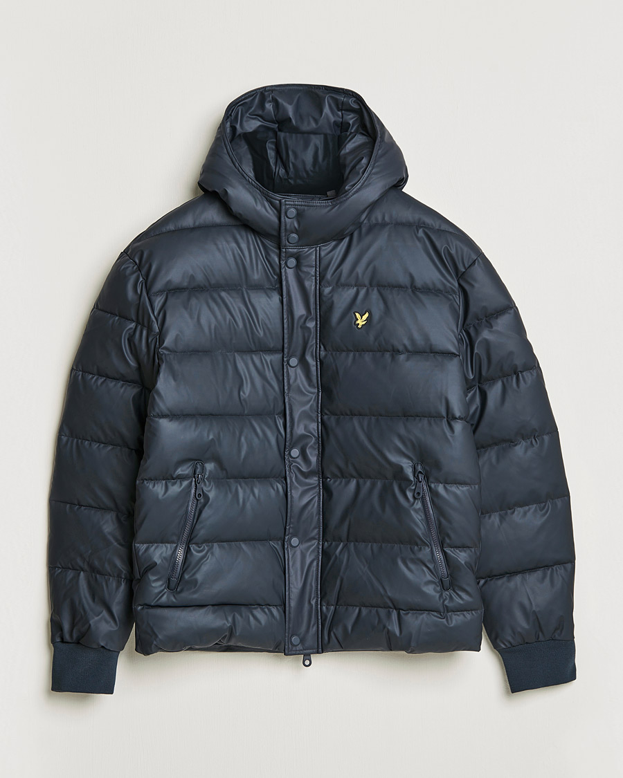 Uomini | Giacche | Lyle & Scott | Rubberised Puffer Jacket Dark Navy