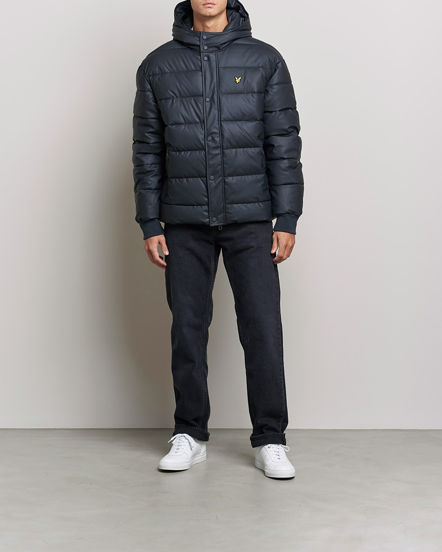 Uomini | Giacche | Lyle & Scott | Rubberised Puffer Jacket Dark Navy