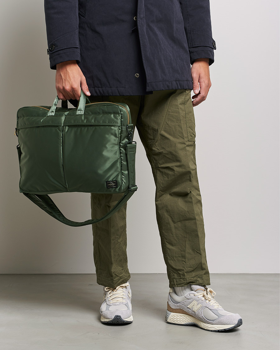 Uomini |  | Porter-Yoshida & Co. | Tanker 2Way Briefcase Sage Green