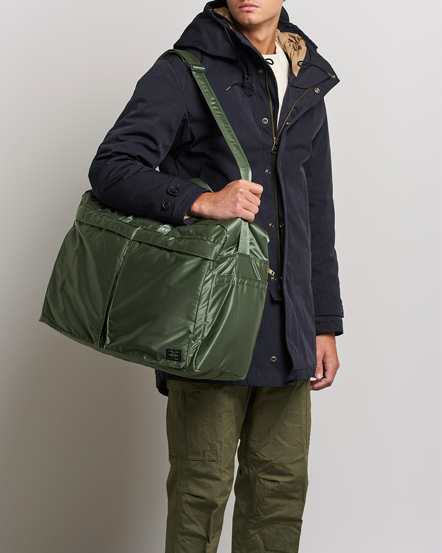 Uomini | Borse per il weekend | Porter-Yoshida & Co. | Tanker 2Way Boston Weekender Sage Green