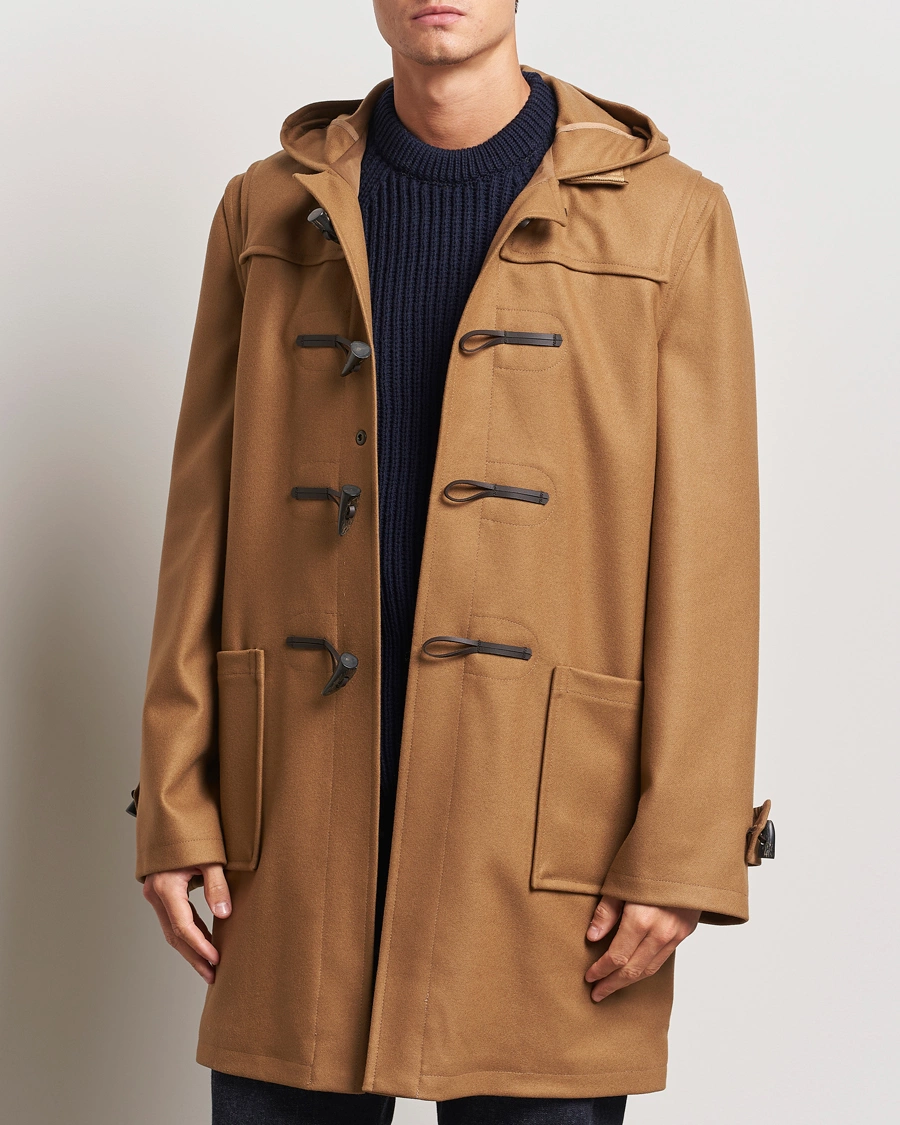 Uomini | Gloverall | Gloverall | Cashmere Blend Duffle Coat Camel