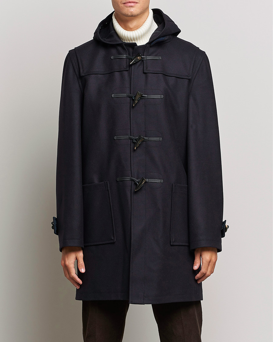 Uomini | Gloverall | Gloverall | Cashmere Blend Duffle Coat Navy