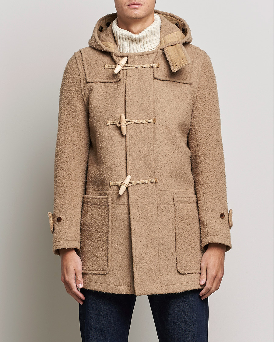 Uomini |  | Gloverall | Monty Casentino Wool Duffle Coat Camel