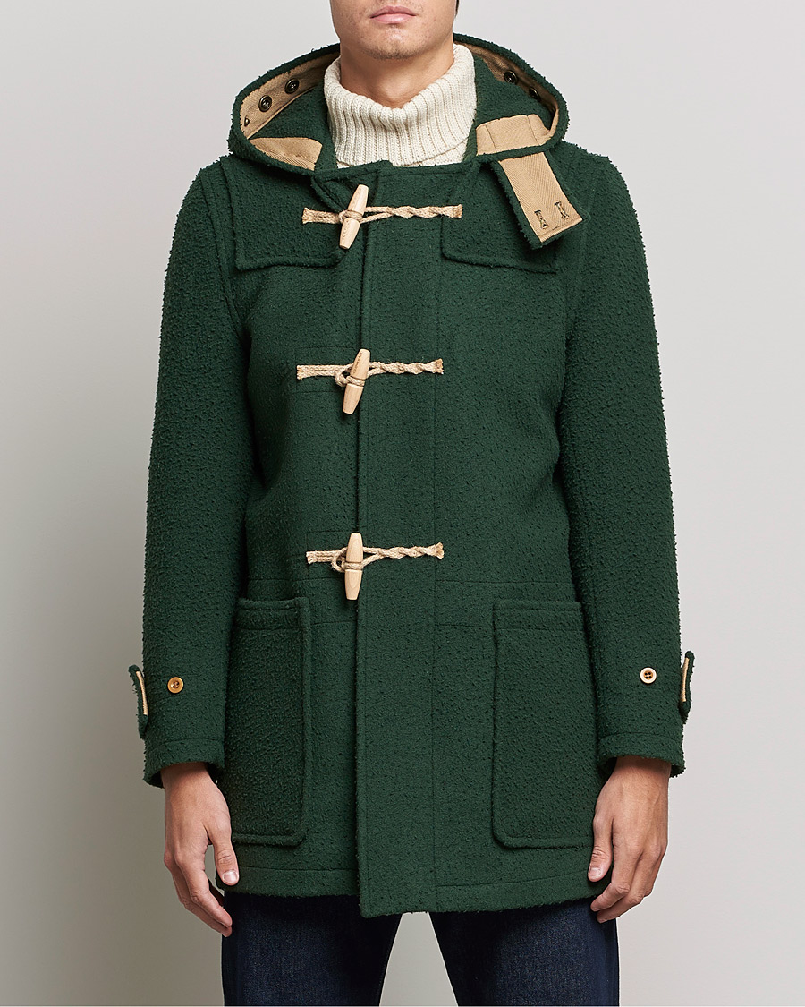 Uomini | Giacche formali | Gloverall | Monty Casentino Wool Duffle Coat Moss