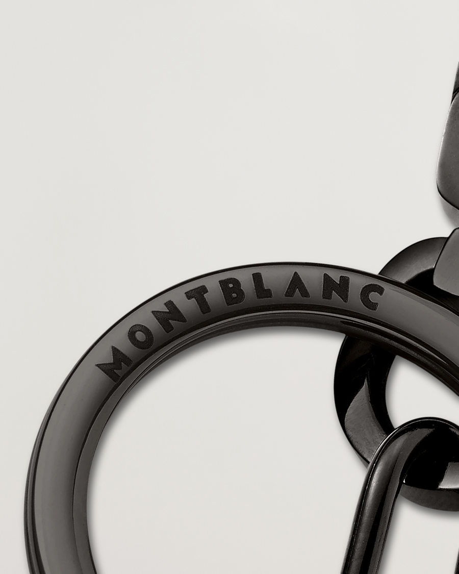 Uomini | Portachiavi | Montblanc | Meisterstück Spinning Emblem Key Fob Black