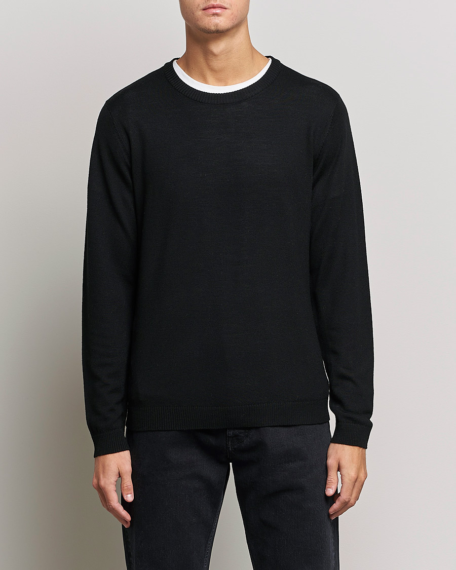 Uomini | Maglie a girocollo | A Day\'s March | Alagón Merino Crew Black