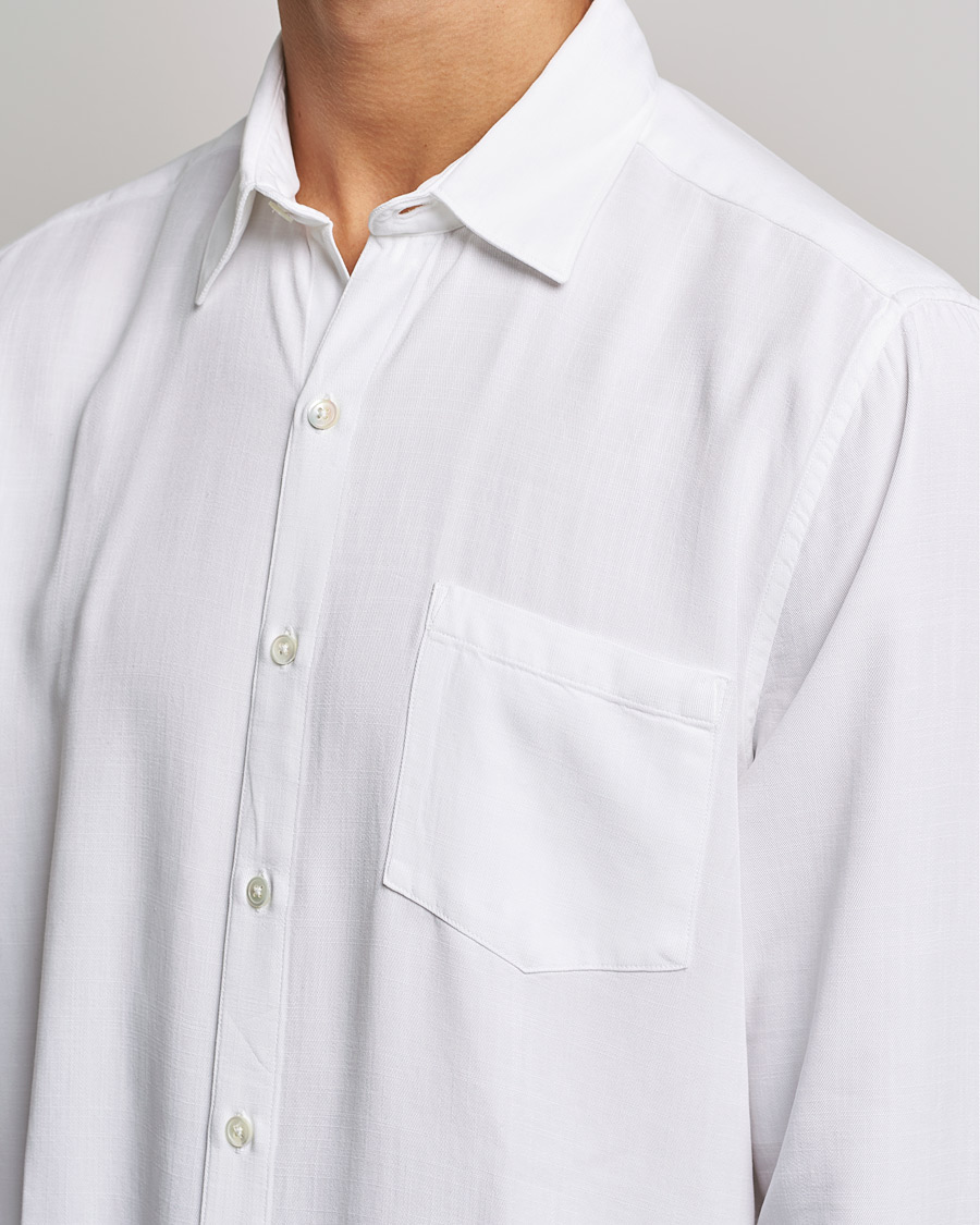 Uomini | Camicie | A Day's March | Daintree Lyocell Shirt White