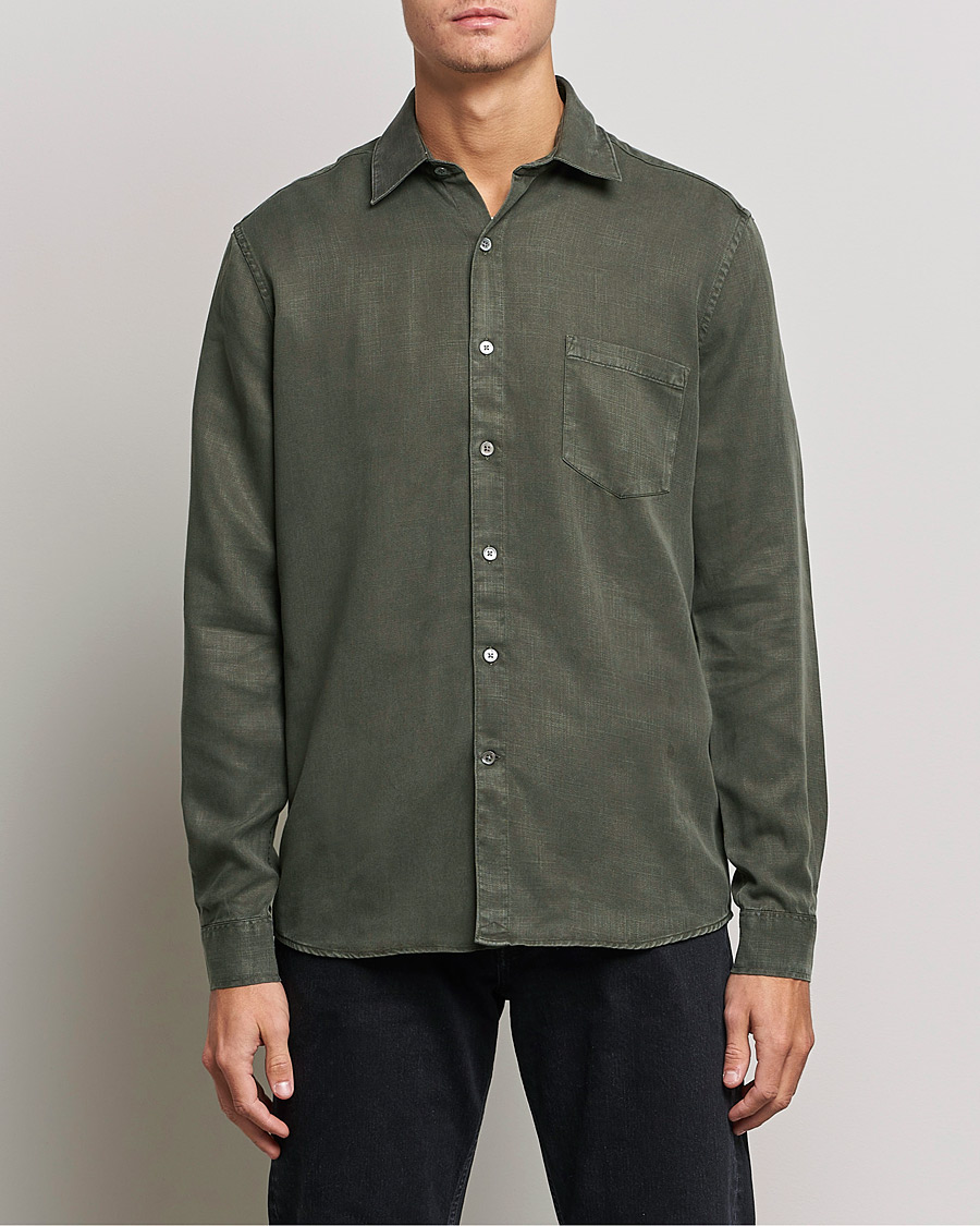 Uomini | The Classics of Tomorrow | A Day\'s March | Daintree Tencel Shirt Olive