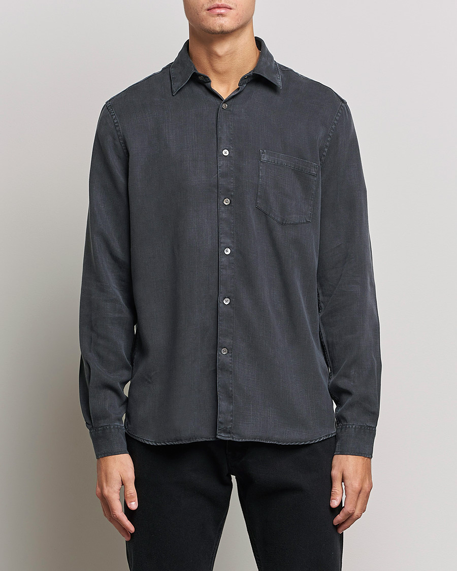 Uomini | The Classics of Tomorrow | A Day\'s March | Daintree Tencel Shirt Off Black