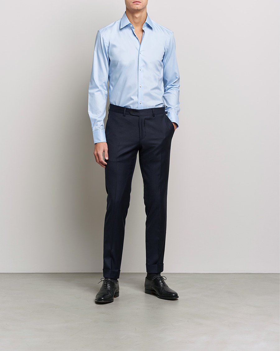 Uomini | Formale | BOSS BLACK | Hank Slim Fit Shirt Light Blue